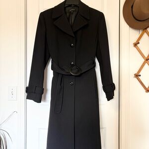 Jones New York Black Trench Coat 10